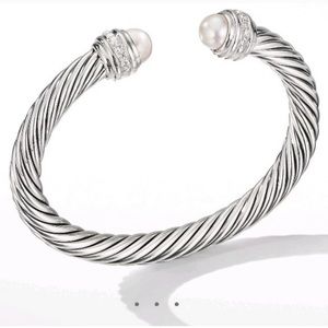 Cable Classics Bracelet with Pearls and Diamonds